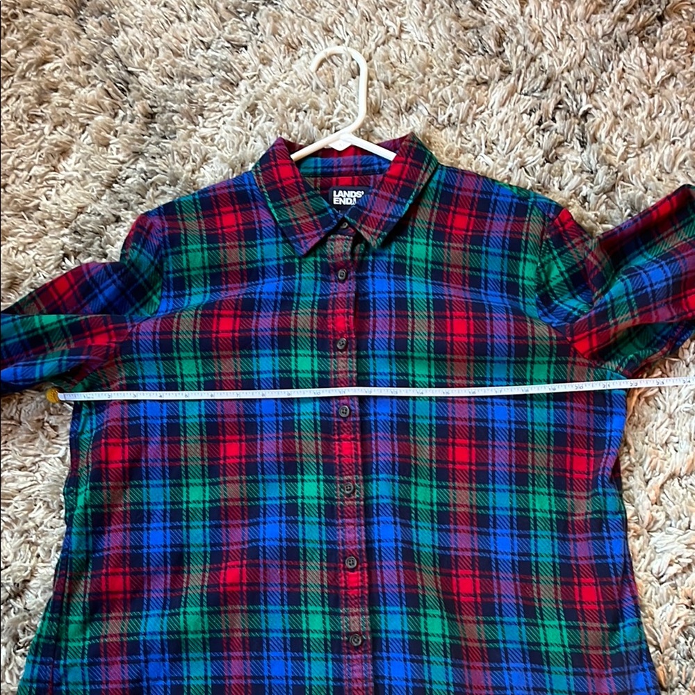 Lands' End TRUE VINTAGE Multicolor Plaid Shirt